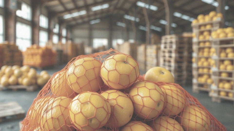 Jakie są korzyści z używania siatki przy transportowaniu pomelo?