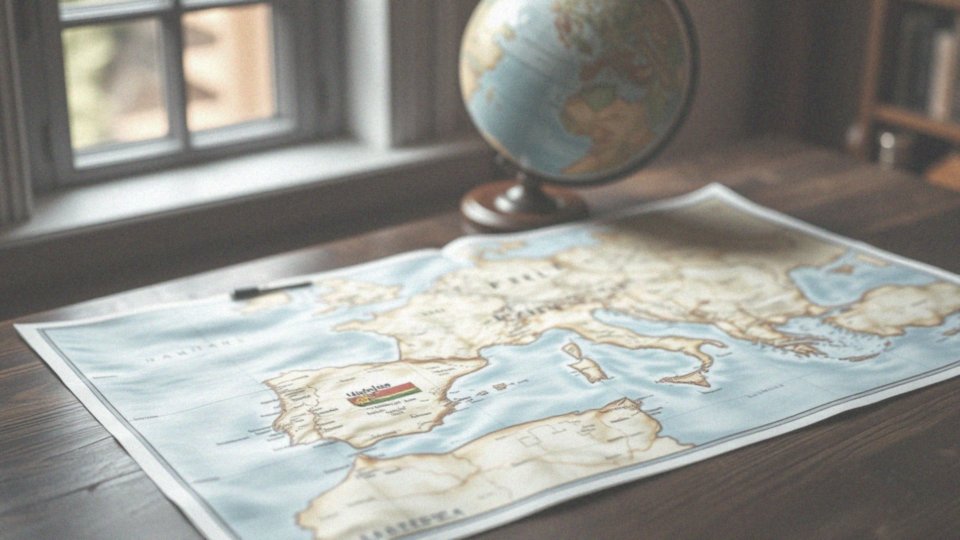 Jak mapa Europy przedstawia Portugalię?