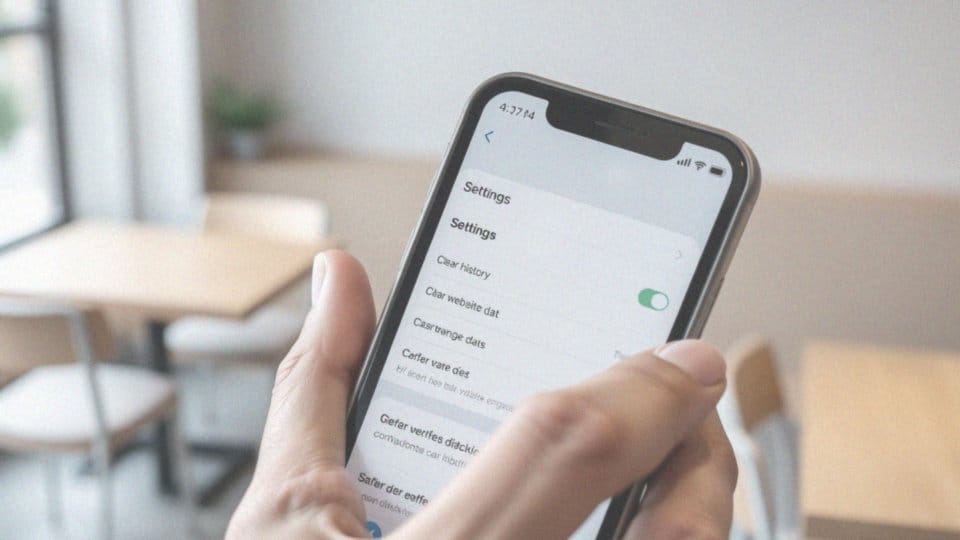 Jak wyczyścić pliki cookie w Safari na telefonie?