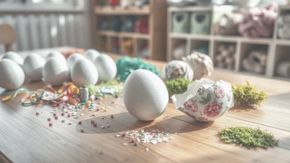 Czy są inne metody zdobienia jajek styropianowych poza cekinami?