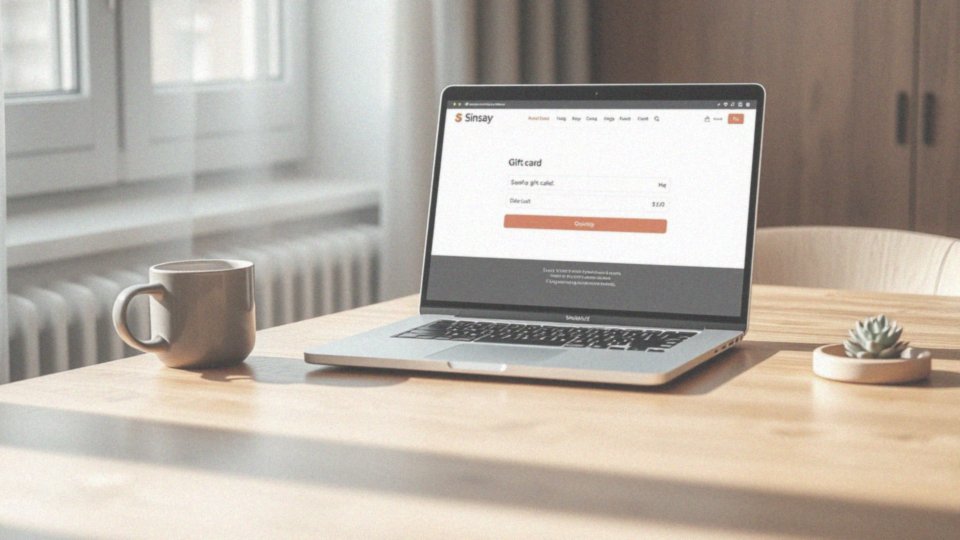 Jak zrealizować kartę podarunkową w sklepie internetowym Sinsay?